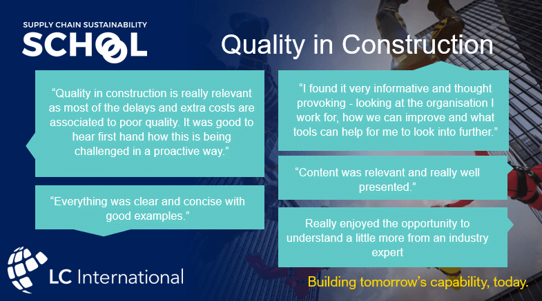 Quality in Construction Webinar Success